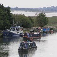 River Severn behind canal